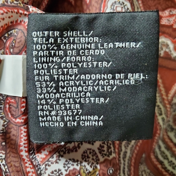 A.N.A Leather Jacket Size Small - Picture 6 of 6